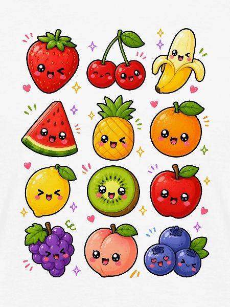 Kawaii Obst | Früchte & Sommer