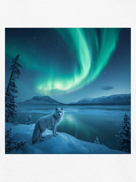 Polarfuchs — Nordlichter