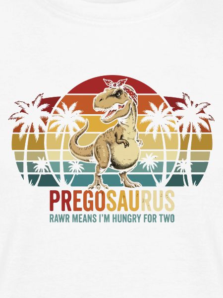 Schwangerschaftshumor: Werdende Mutter Dinosaurier