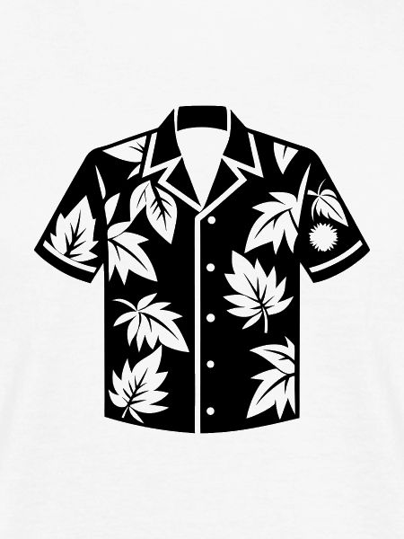 Schlichtes Aloha-Hemd