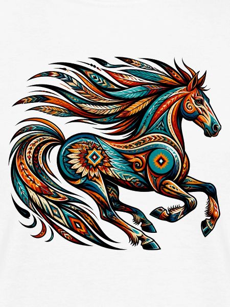 Indianisches Pferd Orange