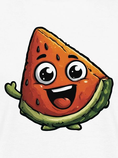 Lachende Wassermelonenscheibe