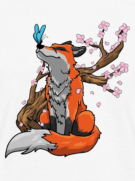 Fuchs Kirschblüten