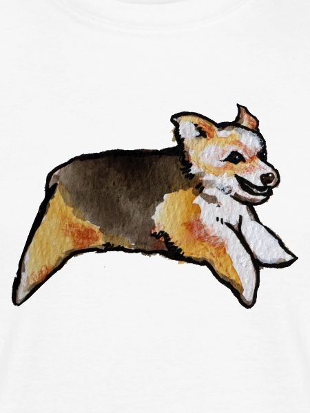 Corgi Aquarell-Dash