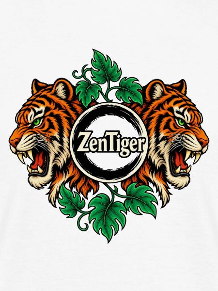 ZenTiger Doppeltiger Blattkunst