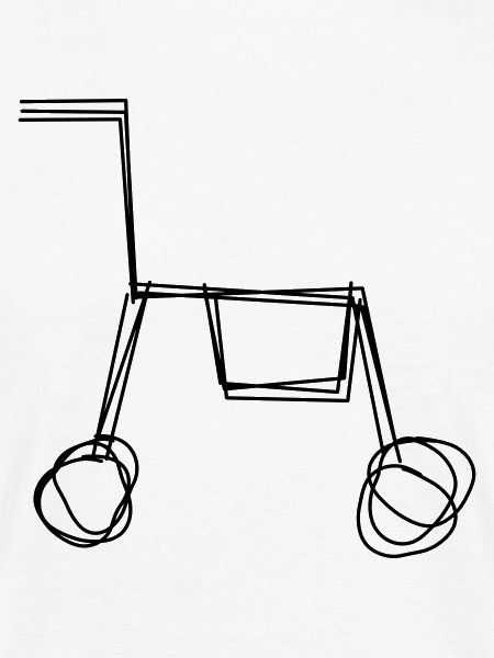 Rollator handgezeichnet