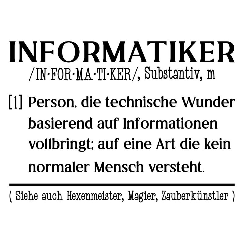 Informatiker Duden Definition