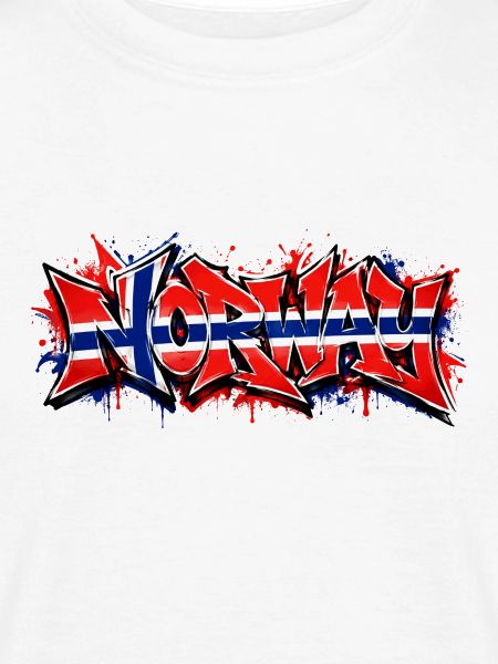 Norway Flag Graffiti