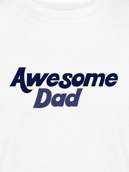 Bold Blue Gradient Awesome Dad