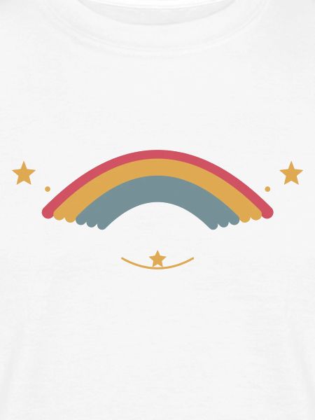 Pastellregenbogen mit Sternen