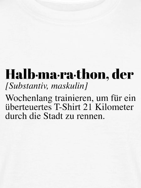 Halbmarathon Duden Spruch