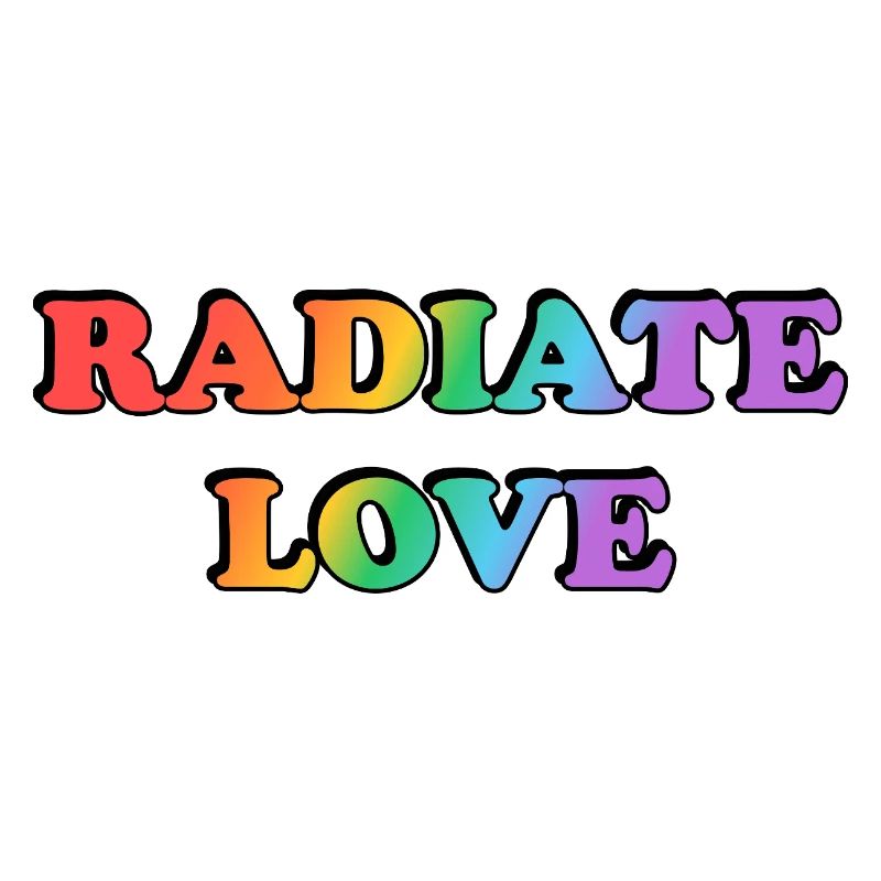 Radiate Love Rainbow Gradient