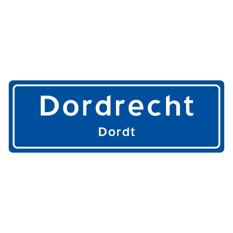 Panneau de nom de lieu de Dordrecht