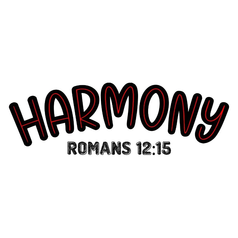 Harmony Red Line Typography