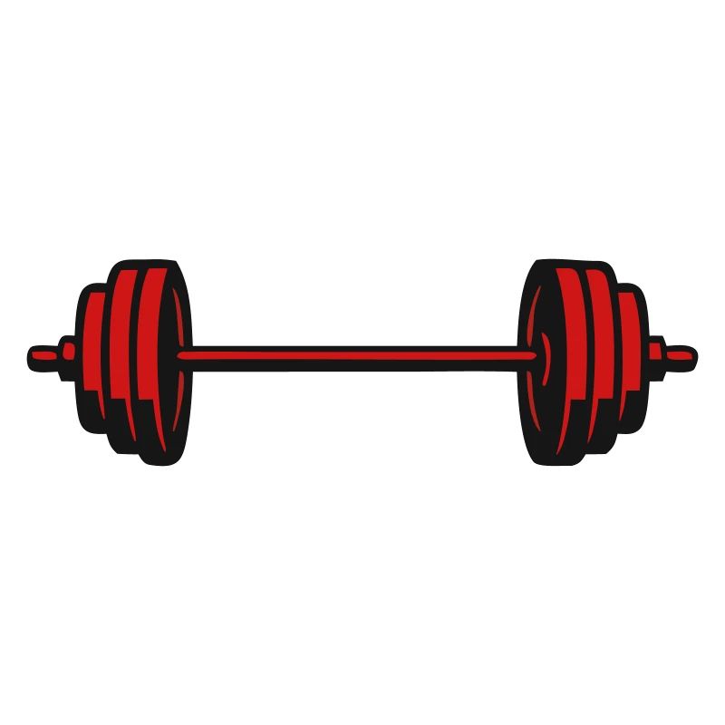 Barbell Weights Vector Icon