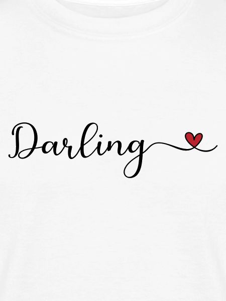 Darling Herz Typographie