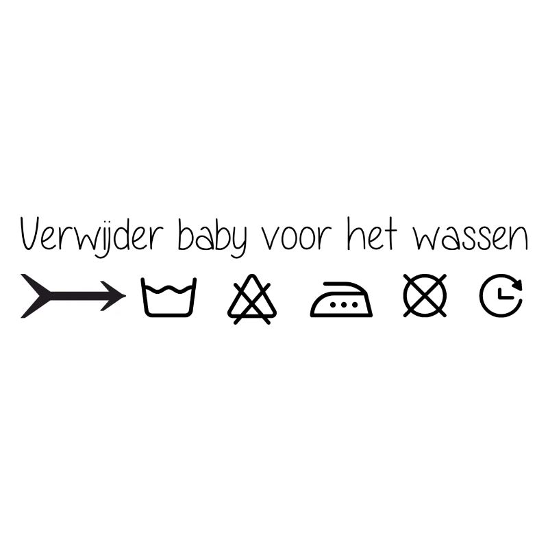 Remove infant before washing