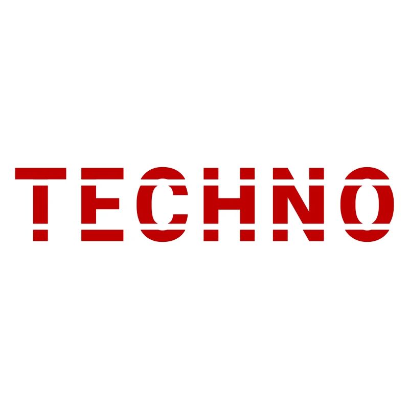 Techno lettering design for ravers and electro