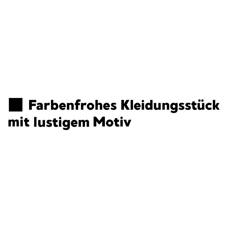 Farbenfrohe Kleidung