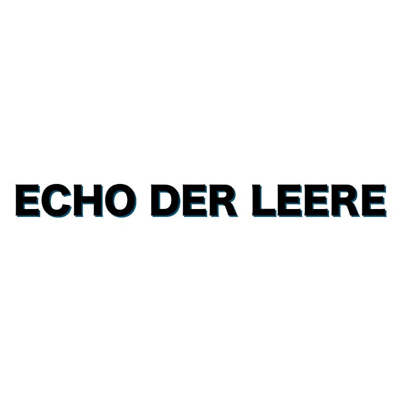 Dumme Menschen glänzen mit Echo der Leere