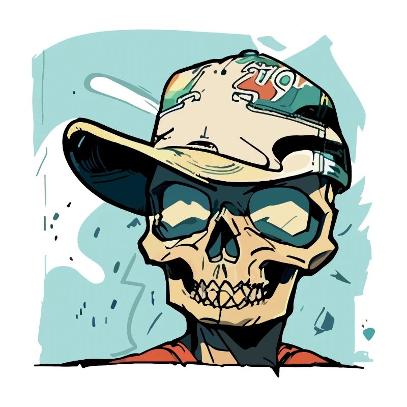 Graffiti Style Skull