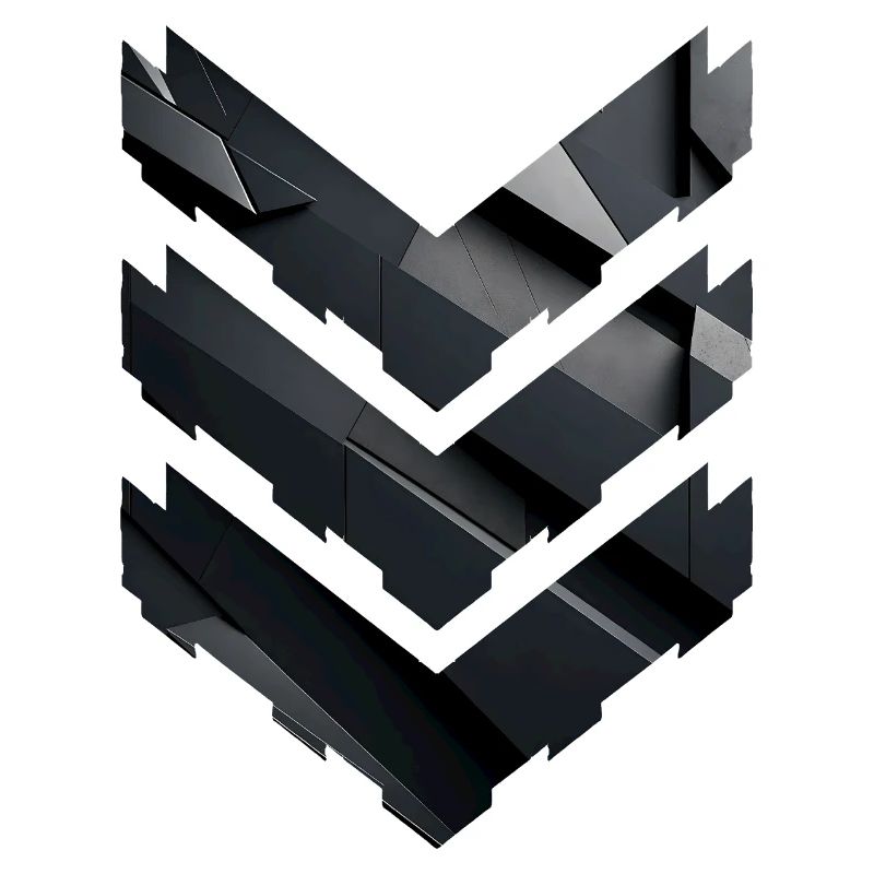 Abstract Black Geometric Pattern