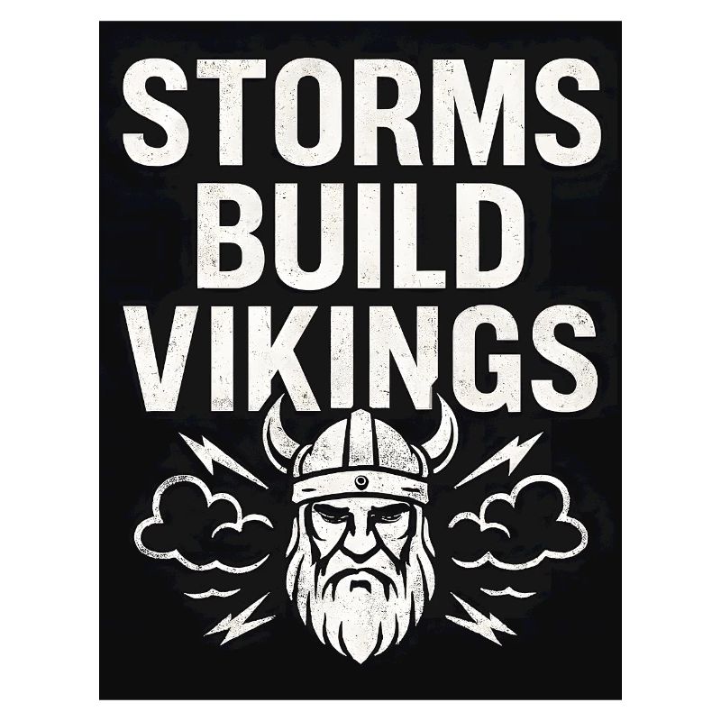 Storms Build Vikings Bold Design