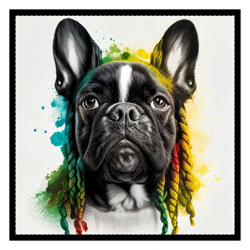 Conception du bouledogue français « BobMarley »