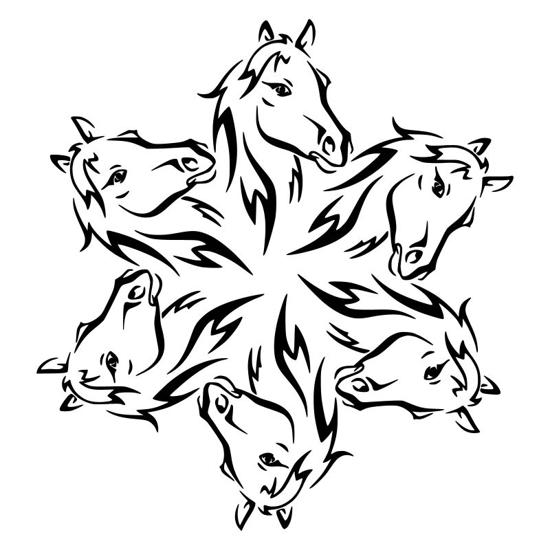 Conception de cheval pour des amateurs de cheval