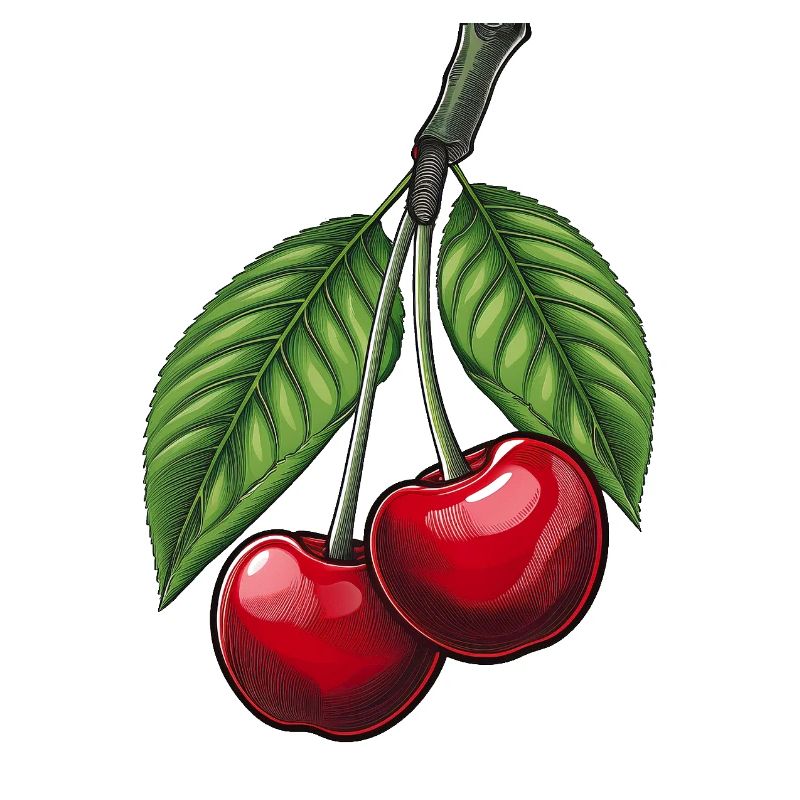 Cerises sur une branche