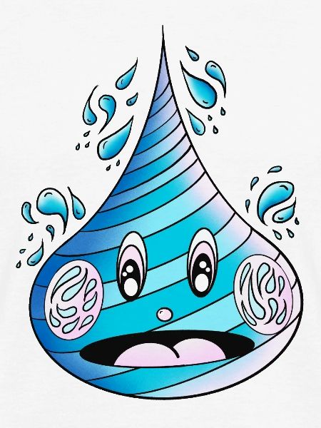 Aufgeweckter Wassertropfen
