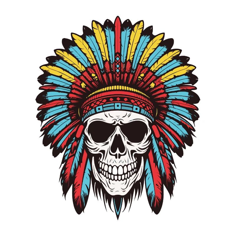 Apache Indian Chief Skull