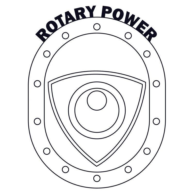 Rotatorisches Kraftschild-Emblem