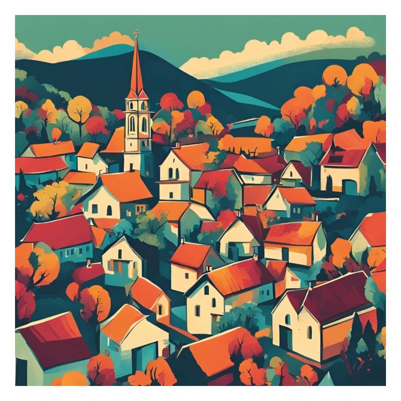 Dorf idyllisch