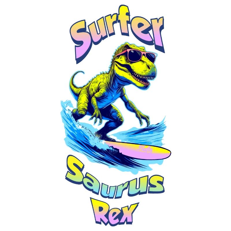 T-Rex en vacances 🏄
