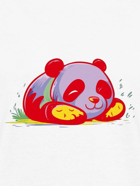 Schlafender bunter Panda Bär