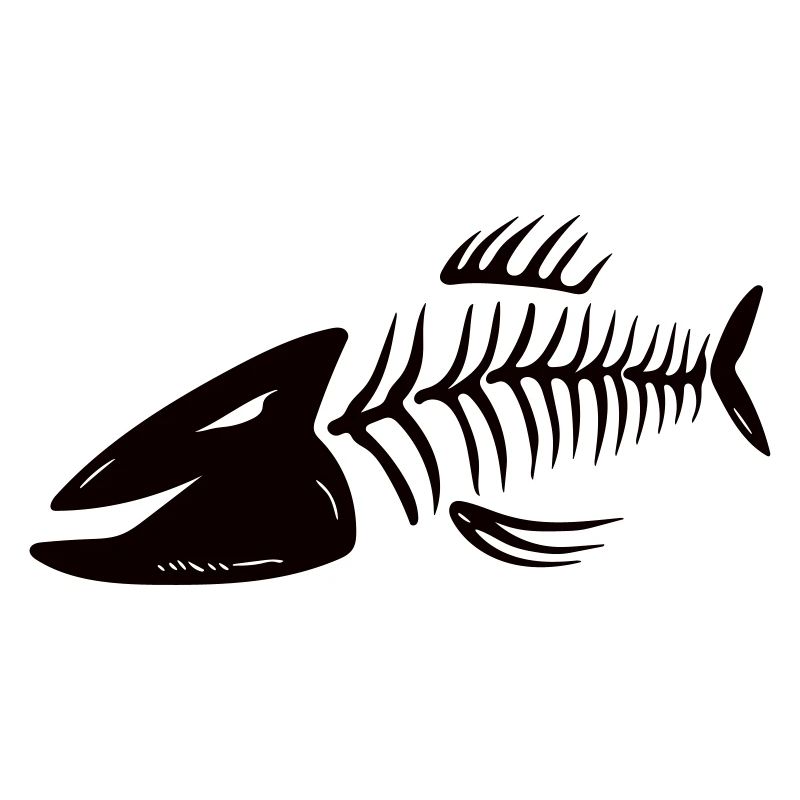 Fischkopf Vector Gräten - In allen Farben