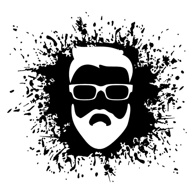 Beard - hipster - stain