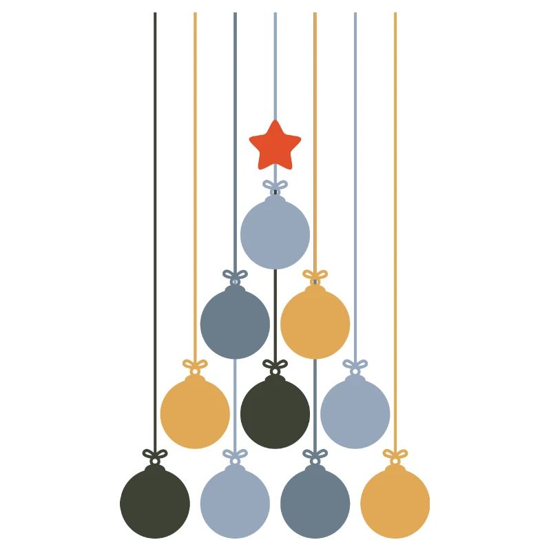 Boules de Noël en forme de sapin de Noël