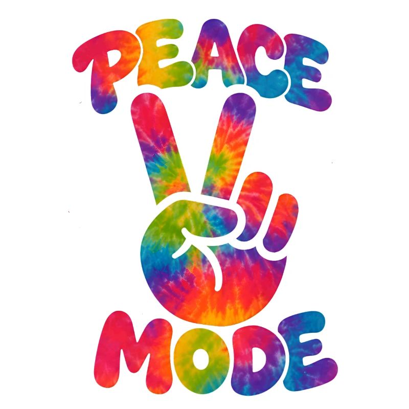 PEACE MODE – Psychedelic Retro Style with Neon Vibe