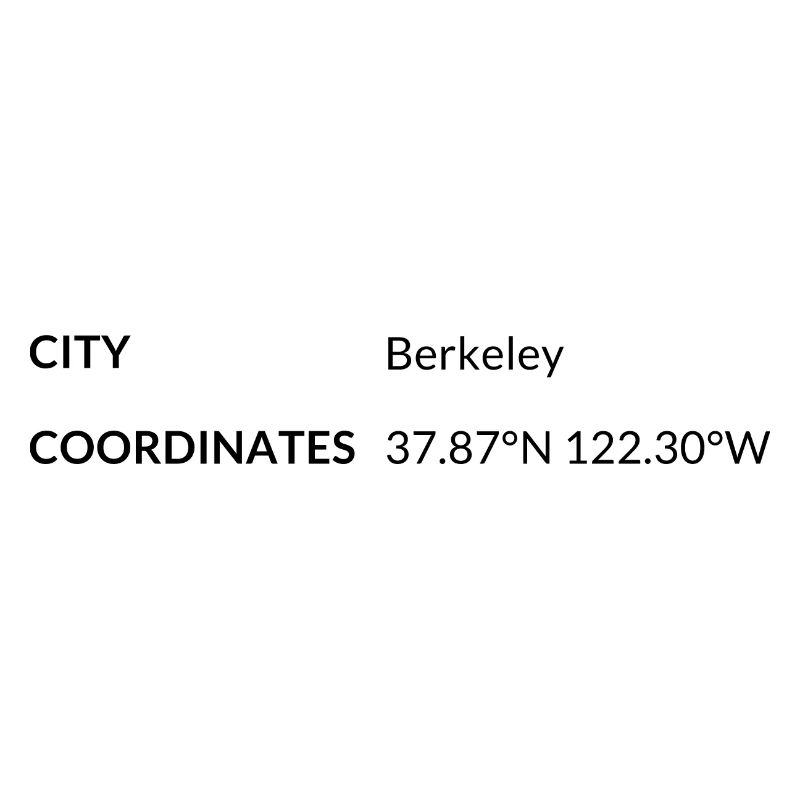 Berkeley, California, USA coordinates