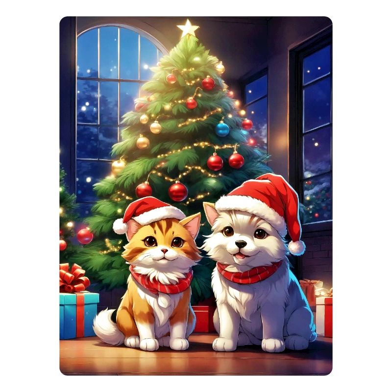 Modello vuoto per cani e gatti di Natale 1.9