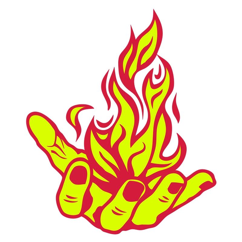 open hand open flame fire Fire1 hand
