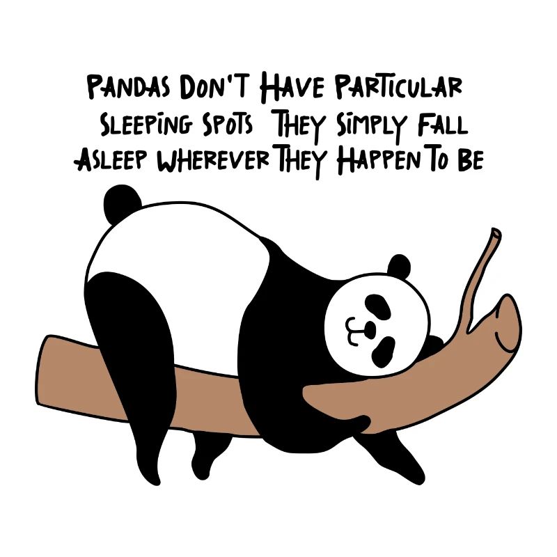 Divertente Panda Bamboo Sleeping Sleep Gift