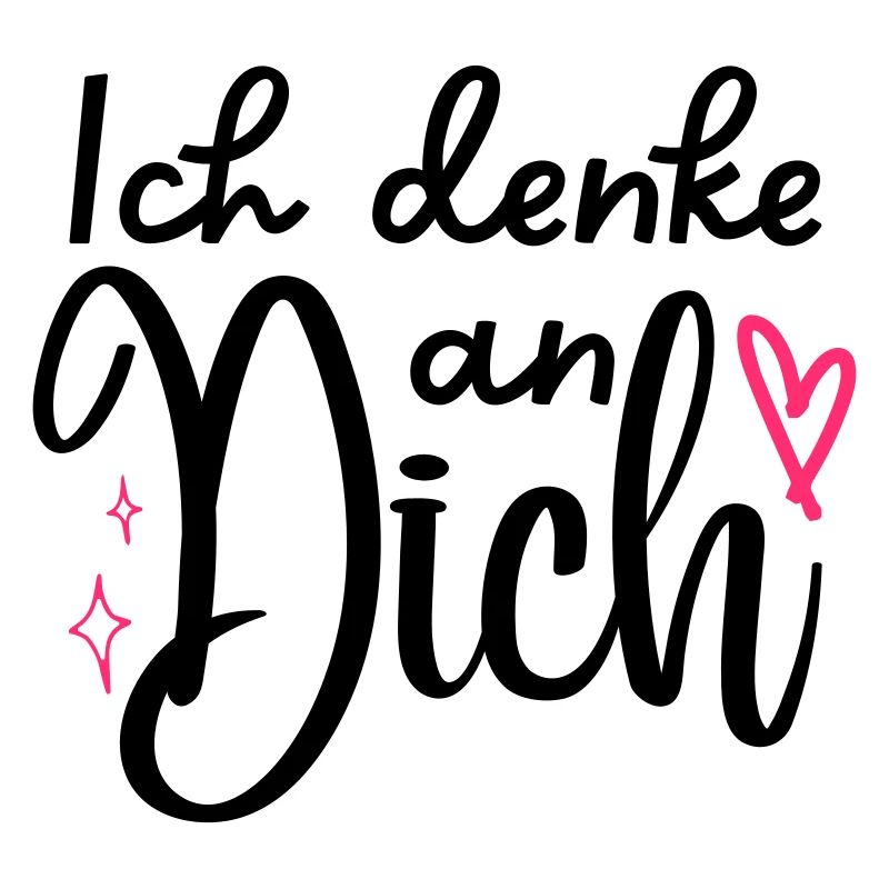 "Ich denke an Dich" Motiv,Valentinstagsgeschenk