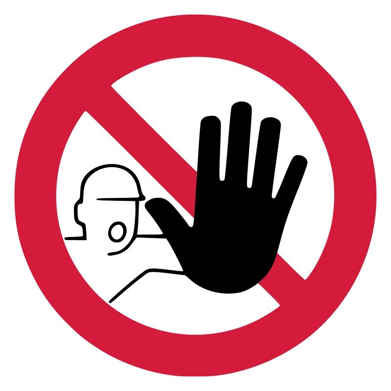 Attention Attention Stop Main Avertissement De Mise en garde Bouclier