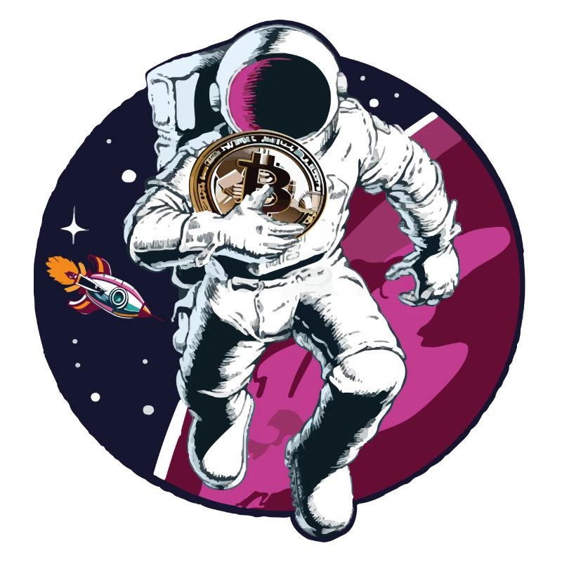 Astronaute Bitcoin dans l’espace