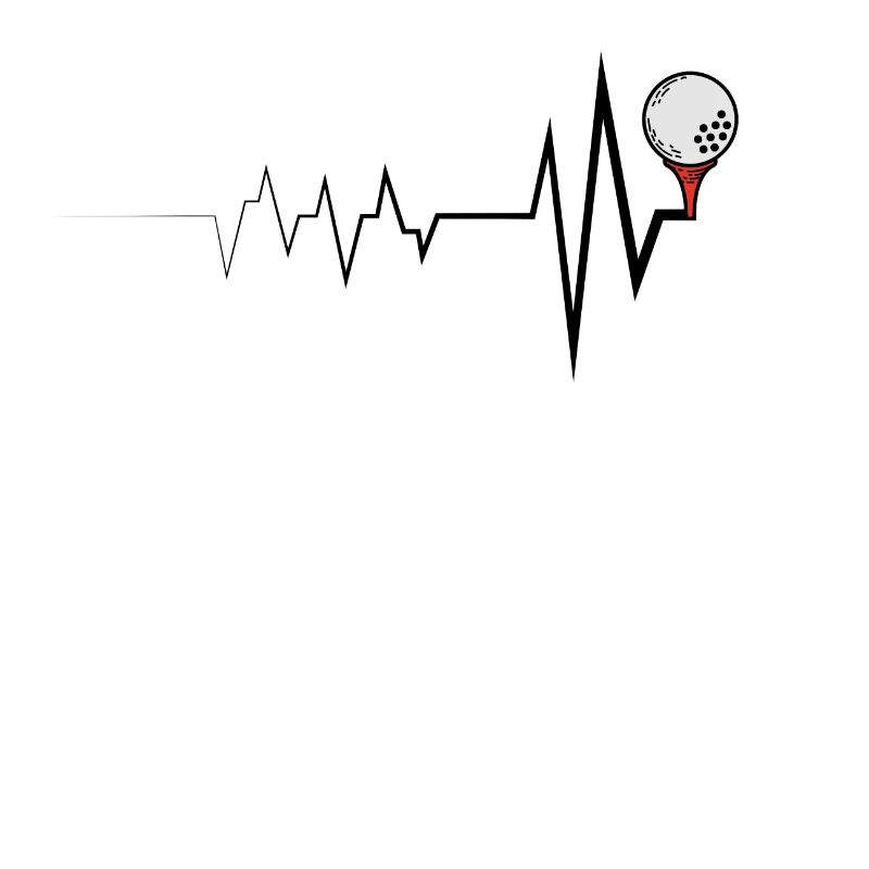 Golf Heartbeat Golf Golf Geschenkidee