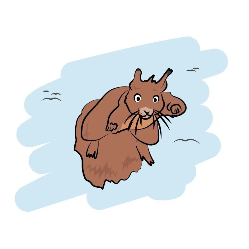 Illustrations Design "Eichhörnchen Kisses"