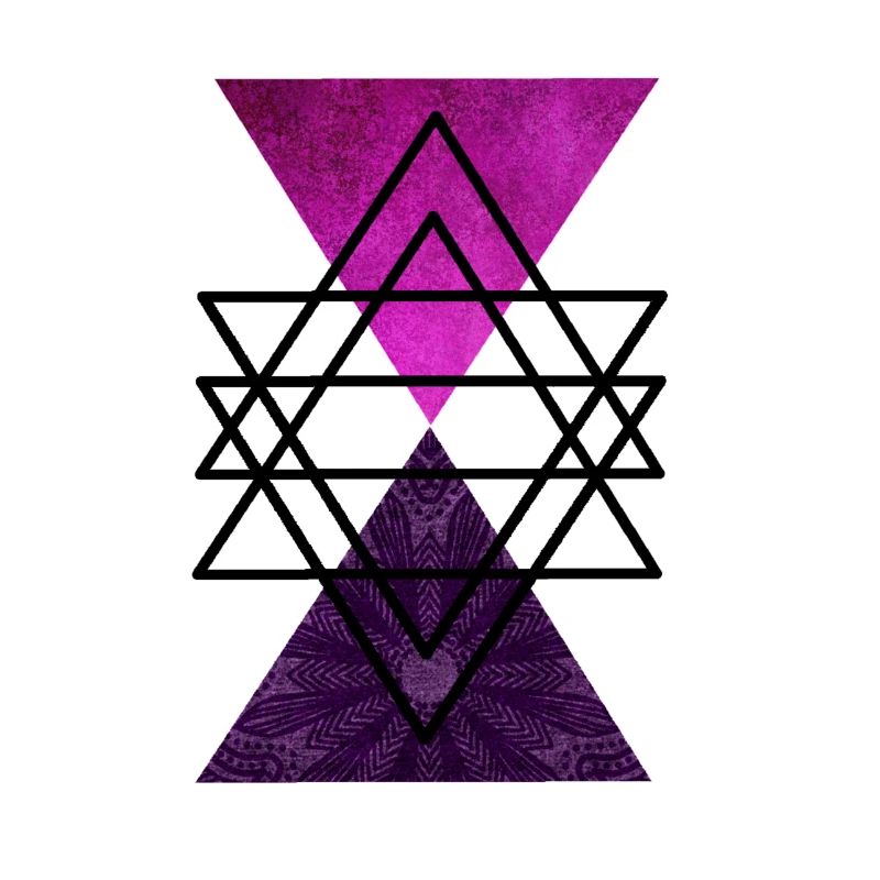 Violette Dreick geometrie farbenfroh geschenkidee